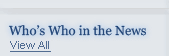 Who's Who In The News